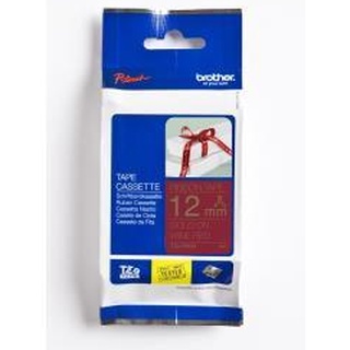 BROTHER TAPE RIBBON Model : TZERW34 TAPE CASS (TZE-RW34 GOLD/W.RED)