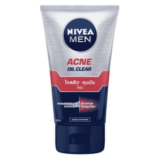 ﻿NIVEA MEN ACNE 8H Oil Clear Mud Foam นีเวีย เมน แอคเน่ ออย เคลียร์ มัดโฟม 100g.