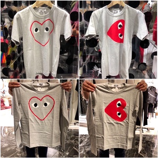 Cdg เสื้อยืดแขนสั้น พิมพ์ลาย Kawakubo Ling play สีเทา สีแดง สําหรับผู้ชาย และผู้หญิงS-5XL