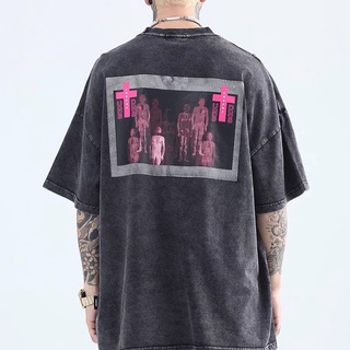 Spenzer.street | 🖤 Pink cross tee เสื้อโอเวอร์ไซส์ เสื้อผ้าสตรีท เสื้ออปป้า เกาหลี เสื้อy2k ทราวิส 2pac ฮิต 2022  มาใหม่