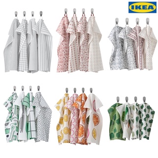 ผ้าเช็ดมือ ผ้าเช็ดจาน พร๊อพถ่ายรูป มินิมอล IKEA (4ชิ้น/เซท) 🚚พร้อมส่ง