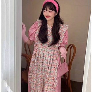Garrett dress เดรสแขนกุดตุ๊กตาญี่ปุ่น ต่อเอวสูง กปบาน งานซิปหลังค่ะ มีโบว์ผ้าผูกเอว2 ข้าง