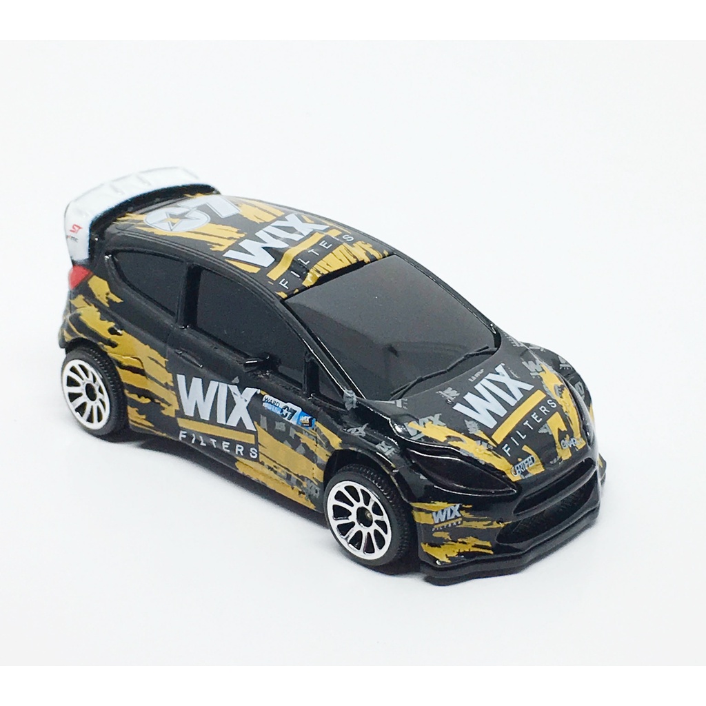 Majorette Ford Fiesta RS WRC - WIX  - Black Color /Wheels 5U /scale 1/58 (3 inches) no Package