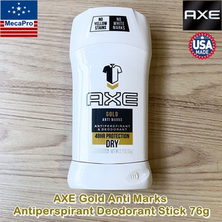 AXE Gold Anti Marks Antiperspirant Deodorant Stick 76g แอ๊กซ์ โรลออนสติ๊ก ระงับกลิ่นกายและลดเหงื่อ