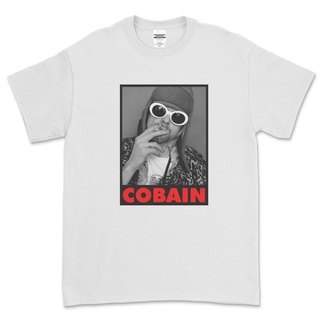 ROUND คอลูกเรือเสื้อยืด Kurt Cobain สําหรับผู้ชาย-4XL