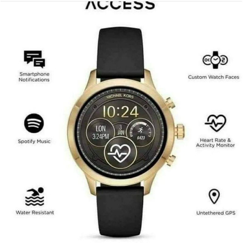 Michael Kors Access Gen 4 Runway Silicone Strap Touchscreen Smart Watch ค ณภาพ