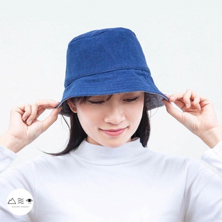 หมวกบักเก็ตผ้าครามทอมือ Indigo Bucket Hat