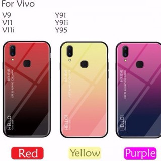 เคสโทรศัพท์แบบไล่โทนสีสำหรับ Vivo V 11 V 11 i Y 91 Y 91i Y 95