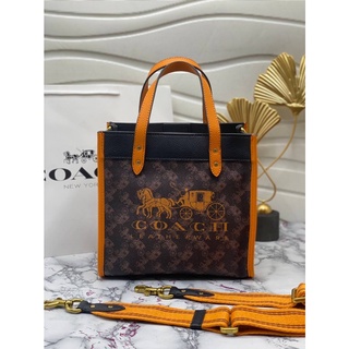 🔥ผ่อนได้🔥Coach Tote Size 22 cm งาน Hiend 1:1 พร้อมอุปกรณ์ ถุงกระดาษและการ์ด