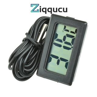 ZIQQUCU TPM-10 เครื่องวัดอุณหภูมิดิจิทัล LCD สําหรับตู้เย็น ตู้แช่แข็ง ตู้ปลา ถังปลา