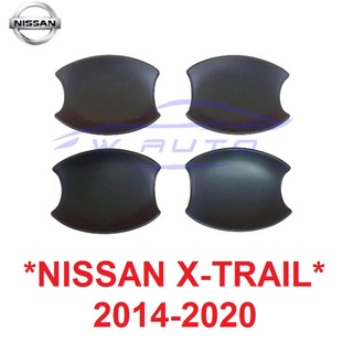 สีดำ ถาดรองมือเปิดประตู Nissan X-trail 2014 - 2021 นิสสัน เอ็กซ์เทล เบ้ามือจับ ประตู เบ้ารองมือเปิด ถ้วยมือเปิด  นาวาร่า