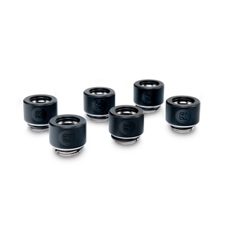 EK-HDC Fitting 12mm - Black (6-pack)