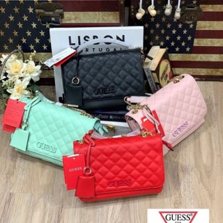 กระเป๋าสะพายข้าง Guess Elliana Convertible Flap Over Crossbody กระเป๋าสะพายข้างรุ่นใหม่