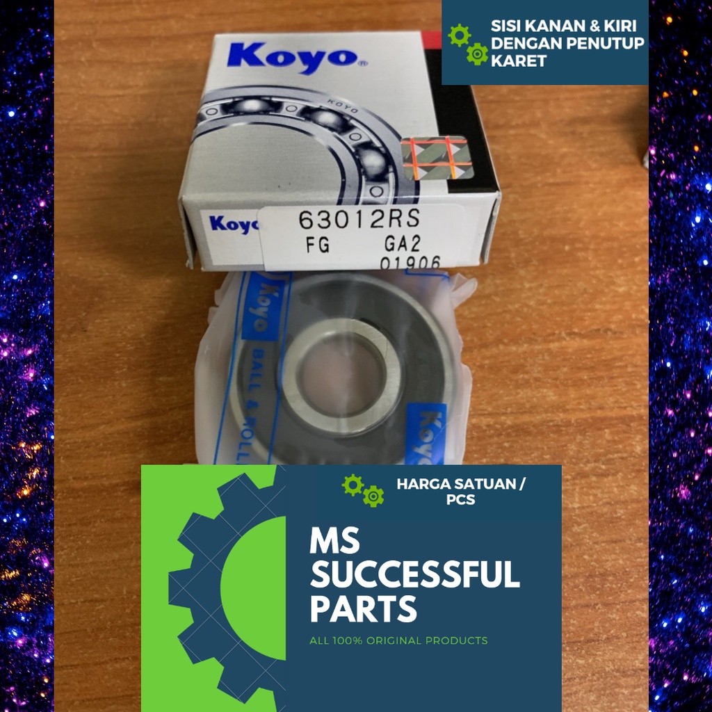 BEARING 6301 2RS KOYO JAPAN 6301LLU 6301DDU