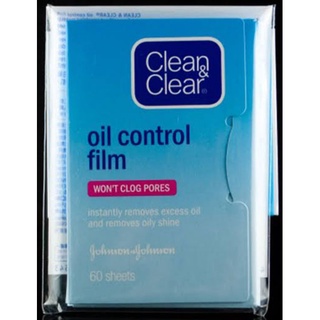 กระดาษซับหน้ามันClean&amp;Clear Oil Control Filmแผ่นฟิล์มซับหน้ามันชมพู50แผ่น, ฟ้า60แผ่นของแท้100%