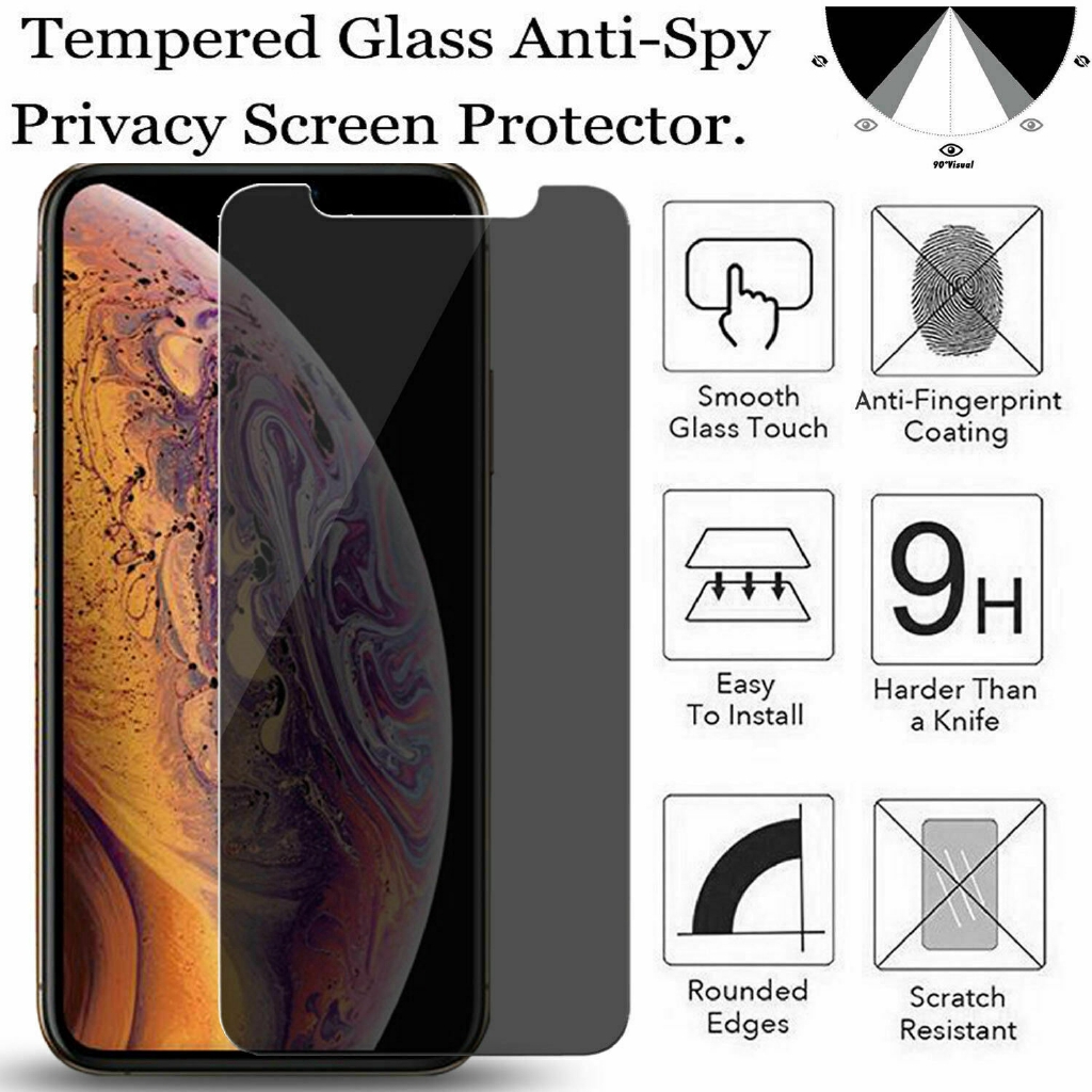 ฟิล์มกระจกนิรภัยกันรอยสำหรับ for iPhone 6 7 Plus XR X XS MAX #8