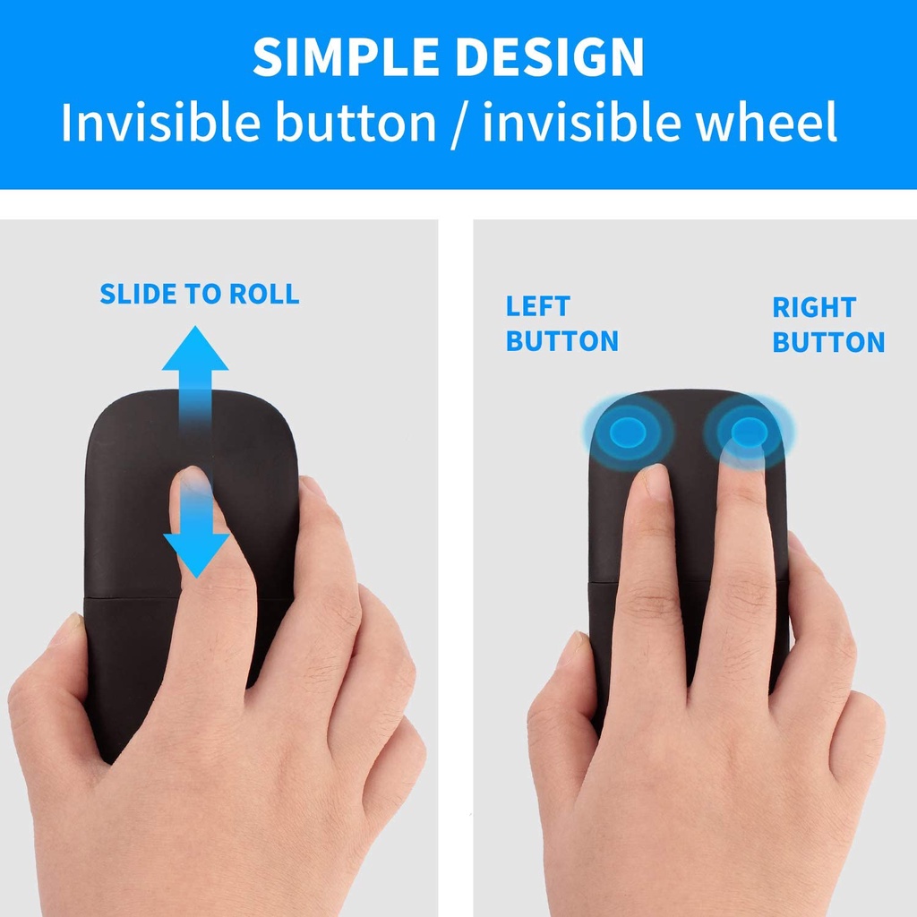 Foldable Wireless Bluetooth  Arc Mouse for microsoft surface pro Folding Bluetooth Touch Mice