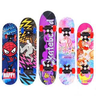 Skateboard สเก็ตบอร์ด เด็ก 6 ปี ขึ้นไป สเกตบอร์ดเด็ก สเก็ตบอร์ดแท้ๆ สเก็ตบอร์ด สเก็ตบอร์ดสี่ล้อผู้เริ่มต้นวัยรุ่นชายแ SB4130