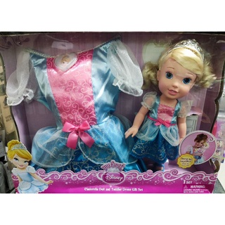 Disney Princess 77014 Cinderella Toddler Doll &amp; Girl Dress Gift Set by Disney Princess