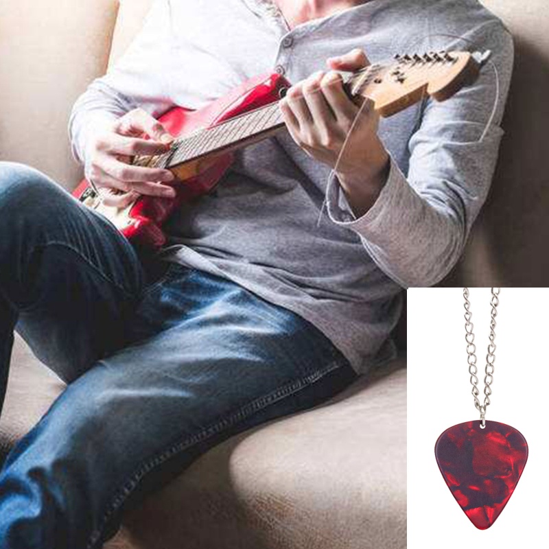 Estone Unique Hellfire Club Necklace Eddie Munson Guitar Pick Pendant Necklace