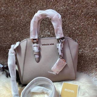 Michael Kors Ciara Luggage Leather MD Messenger Crossbody/bag 35s8gc6m2l   ขนาด &gt;&gt; 10" W x 8"H x 4.75"D