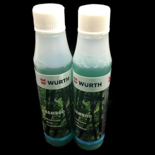 WURTH น้ำยาเติมหม้อน้ำสำหรับฉีดล้างกระจกรถยนต์ สีเขียว กลิ่น BAMBOO(32ML.) แพ็คคู่ 2 ขวด