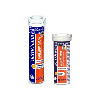 Demosana Multivitamin Orange Dietary Supplement Product ผลิตภัณฑ์เสริมอาหาร มัลติวิตามิน กลิ่นส้ม(เลือกขนาดได้)