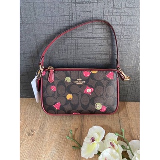 แท้💯% Coach C7403 Nolita19 In Signature Canvas With Ornament Print