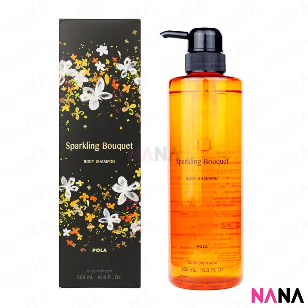 Pola Sparkling Bouquet Body Shampoo 500ml บอดี้ แชมพู กลิ่นหอม ช่วยทำให้ผิวชุ่มชื่นและอ่อนนุ่ม 500 มิลลิลิตร