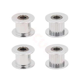1PC GT2 Idler Timing Pulley 16/20 ฟันล้อ Bore 3/5 มม.อลูมิเนียมเกียร์ฟันกว้าง 6/10 มม.สําหรับ I3 Ender 3 CR10 เครื่องพิมพ์ Reprap