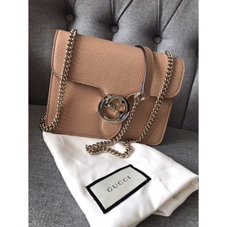 GUCCI GG Small interlocking Shoulder Bag ขนาด : 8” (W) x 6” (H) x 2.5" (D) อปก การ์ด ถุงผ้า