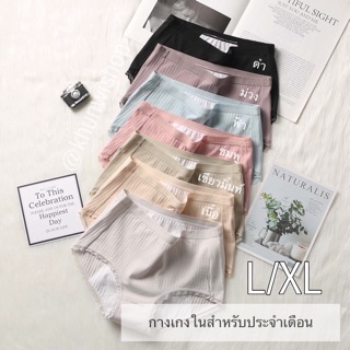 กางเกงในประจำเดือน L/XL 6 สี พร้อมส่ง