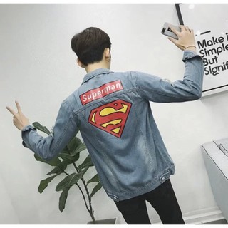 Jacket ยีนส์Superman สี(ยีนส์)