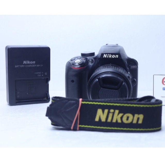 Nikon D3300+AFs18-55mm f3.5-6.5G VR ขายตามภาพราคาถูก ( มือสอง )