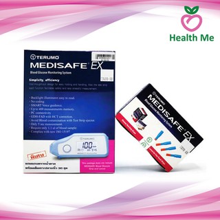 เครื่องตรวจน้ำตาล TERUMO MEDISAFE EX ฟรี! แผ่นตรวจน้ำตาล และ เข็มเจาะ 30 ชุด