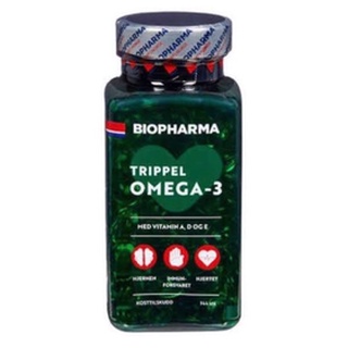 น้ำมันปลานอร์เวย์ Biophamar tripple omega3 144 softgels จากนอร์เวย์ ผลิตจากปลาในน้ำเย็น Exp 11/23