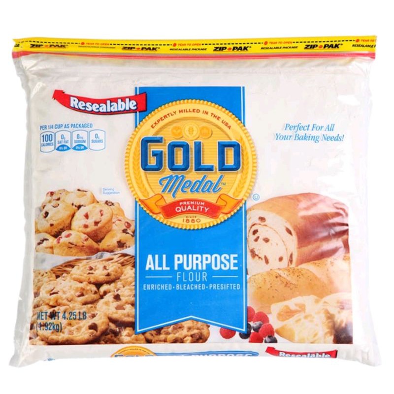 แป้งอเนกประสงค์ Betty Crocker Gold Medal All Purpose Flour 1.92kg ...