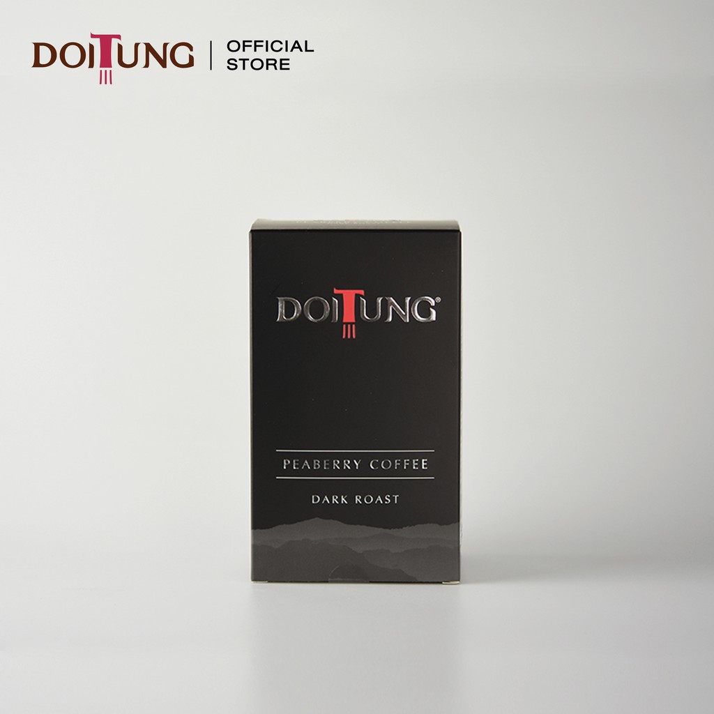 DoiTung Coffee Ground - Peaberry Dark Roast (200 g.) กาแฟคั่วบด พีเบอร์รี ดาร์ก โรสต์ ดอยตุง