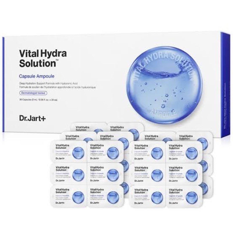 [ของแท้/พร้อมส่ง] Dr.jart Vital Hydra Solution Capsule Ampoule Shopee