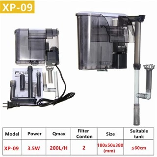 JENECA XP-09 / XP-11 / XP-13 กรองแขวนตู้ปลา ปั๊มน้ำเงียบ ประหยัดไฟ แรงดันดี เหมาะกับตู้ปลา 16–24 นิ้ว