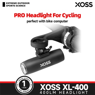 XOSS XL-400 ไฟหน้าจักรยาน 400 Lumens กันน้ํา ชาร์จ USB สําหรับขี่จักรยาน MTB