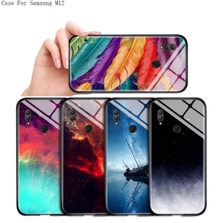 Compatible With Samsung Galaxy M22 M23 M12 M33 M53 M52 5G เคสซัมซุง สำหรับ Case Aurora Gradient เคส เคสโทรศัพท์ เคสมือถือ