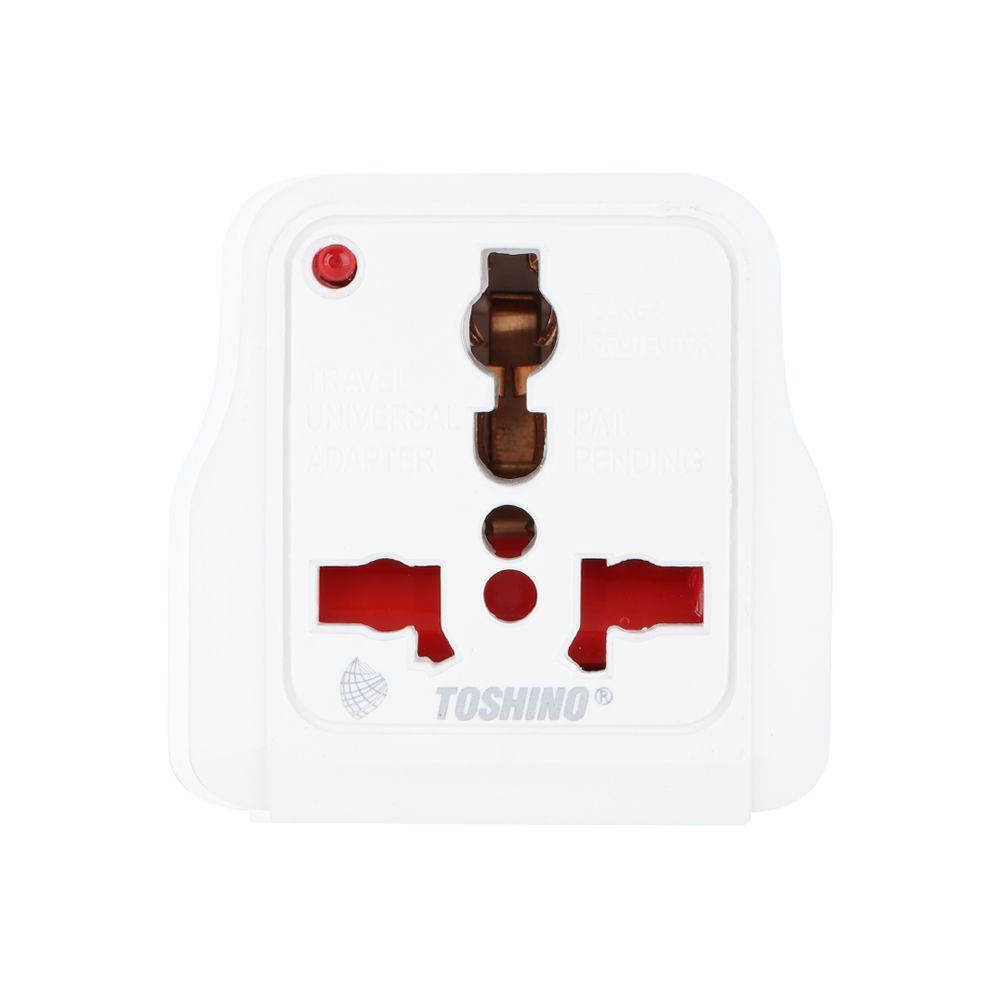 ปลั๊กแปลง 2 ขากลม TOSHINO DD-P4S  TRAVEL POWER ADAPTER TOSHINO DD-P4S