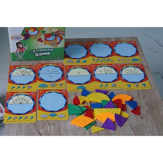 สอนเศษส่วน คณิตศาสตร์  Montessori เกมเรียนรู้เศษส่วน