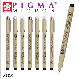 SAKURA PIGMA MICRON PEN ปากกาพิกม่า ซากุระ ปากกาหมึกซึม ปากกาตัดเส้น ปากกา สีดำ กันน้ำ (จำนวน 1 ด้าม)