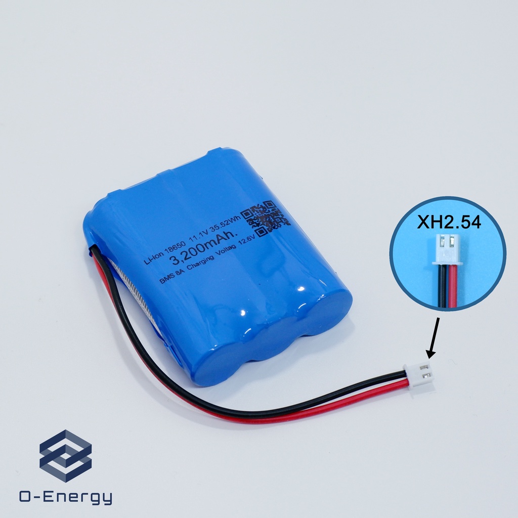 ถ่านชาร์จ Li-ion 18650 11.1V ความจุ 3200mAh แท้100% รูปที่ 3