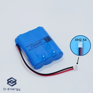 ถ่านชาร์จ Li-ion 18650 11.1V ความจุ 3200mAh แท้100% แบบแพคมีวงจรป้องกัน 3S1P 8A.
