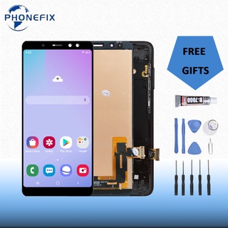 หน้าจอแสดงผล Lcd ดิจิทัล Lcd แบบเปลี่ยน พร้อมกรอบ สําหรับ Samsung Galaxy A8 2018 A530 A530F A530F DS