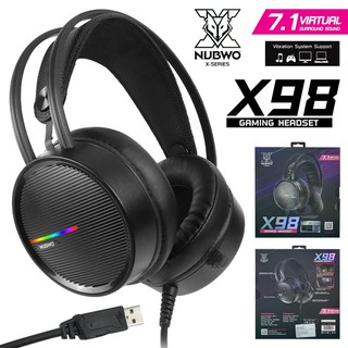 หูฟังเกมมิ่ง NUBWO X98 Gaming Headset 7.1 Virtual Surround (ประกัน 2 ปี)