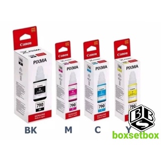 หมึกเติมcanon ของแท้ GI-790BK,C,M,Y บรรจุ130 ML.ใช้กับG1000 G1010 G2000 G2002 G2010 G3000 G3010 G4000 G4010